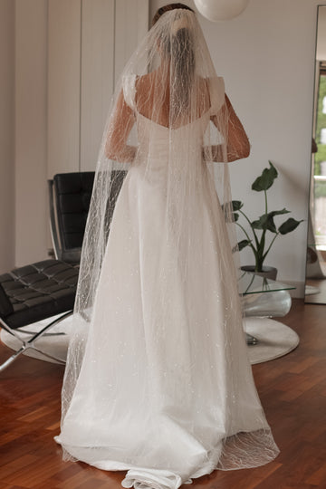 Luxury Chapel Wedding Veil - Velo Bianco